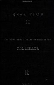 Cover of: Real time II by D. H. Mellor