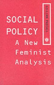 Cover of: Social Policy: A New Feminist Analysis
