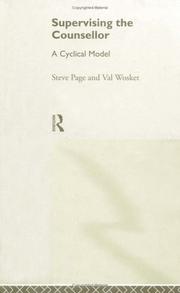 Cover of: Supervising the Counsellor by Page, Steve, Steve Page, Val Wosket, Steve Page, Val Wosket