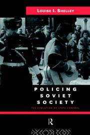 Cover of: Policing Soviet Society by Louise Shelley
