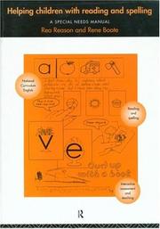 Cover of: Helping children with reading and spelling: a special needs manual