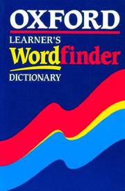 Cover of: Oxford Learner's Wordfinder Dictionary by Hugh Trappes-Lomax