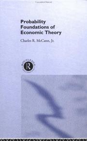 Cover of: Probability foundations of economic theory