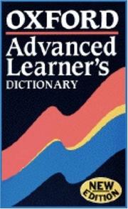 Cover of: Oxford Advanced Learner's Dictionary of Current English (Dictionary) by Albert Sydney Hornby, A. S. Hornby, A. P. Cowie, A. S. Hornby, A. P. Cowie