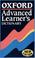 Cover of: Oxford Advanced Learner's Dictionary of Current English (Dictionary)
