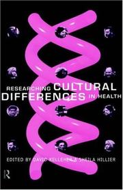 Cover of: Researching cultural differences in health