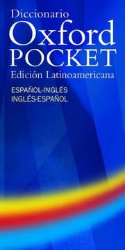 Cover of: Diccionario Oxford Pocket: Edicion latinoamericana espanol-ingles/ingles-espanol