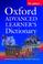 Cover of: Oxford Advanced Learner's Dictionary