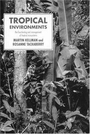 Cover of: Tropical environments by Martin C. Kellman