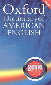Cover of: Oxford Dictionary of American English hardcover | Oxford University Press