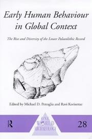 Early human behaviour in global context by M. D. Petraglia