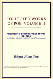 Cover of: Collected Works of Poe, Volume II by 