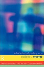 Educational policy and the politics of change cover