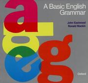 Cover of: A basic English grammar