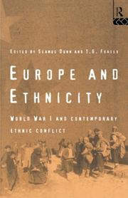 Cover of: Europe and ethnicity by edited by Seamus Dunn and T.G. Fraser.