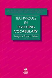 Techniques in teaching vocabulary by Virginia French Allen