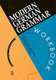 Cover of: Modern German Grammar Workbook