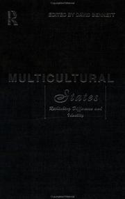 Cover of: Multicultural states by edited by David Bennett.