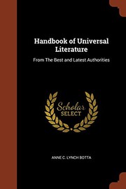 Cover of: Handbook of Universal Literature: From The Best and Latest Authorities