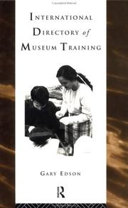 Cover of: International directory of museum training