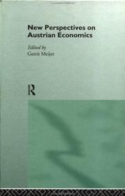 Cover of: New perspectives on Austrian economics