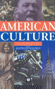 Cover of: American Culture: Texts on Civilization