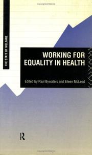 Cover of: Working for equality in health