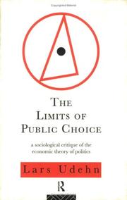 Cover of: The limits of public choice by Lars Udehn