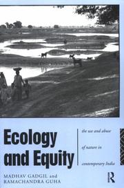 Cover of: Ecology and equity by Madhav Gadgil