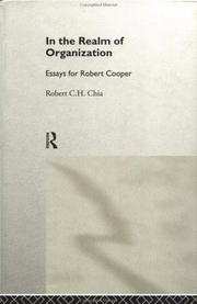 Cover of: In the Realm of Organization by Robert Chia