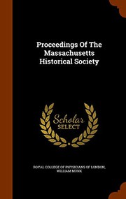 Cover of: Proceedings Of The Massachusetts Historical Society