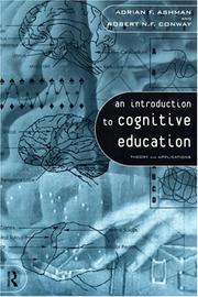Cover of: An introduction to cognitive education: theory and applications