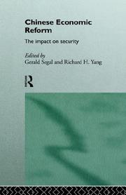 Cover of: Chinese Economic Reform: The Impact on Security
