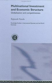 Cover of: Multinational investment and economic structure by Rajneesh Narula