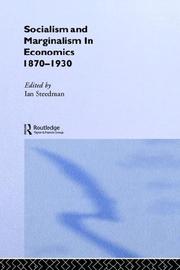 Cover of: Socialism and marginalism in economics: 1870-1930