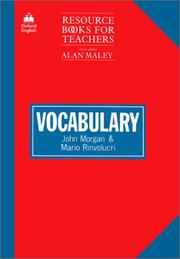 Cover of: Vocabulary (Resource Books for Teachers) | John Morgan
