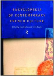 Cover of: Encyclopedia of contemporary French culture by edited by Alex Hughes and Keith Reader.