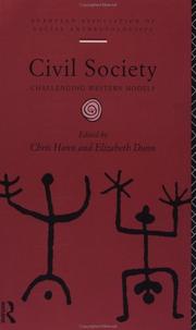 Cover of: Civil society by edited by Chris Hann and Elizabeth Dunn.