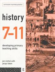 Cover of: History 7-11 by Jacqui Dean