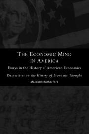 Cover of: The economic mind in America: essays in the history of American economics