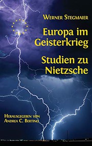 Cover of: Europa im Geisterkrieg. Studien zu Nietzsche