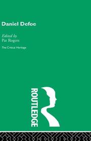 Cover of: Daniel Defoe: The Critical Heritage by Pat Rogers