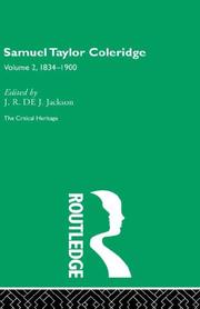 Cover of: Samuel Taylor Coleridge: The Critical Heritage: 1843-1900 (The Collected Critical Heritage : the Romantics)
