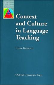 Cover of: Context and culture in language teaching