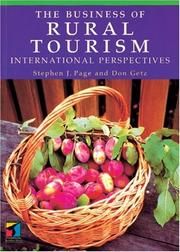 Cover of: The Business of Rural Tourism by Don Getz, Stephen Page