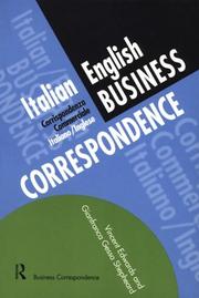 Cover of: Italian business correspondence by Vincent Edwards