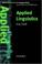 Cover of: Applied Linguistics (Oxford Introduction to Language Study)