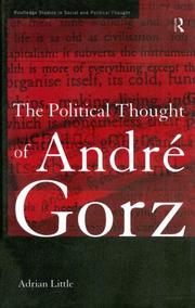 Cover of: The political thought of André Gorz