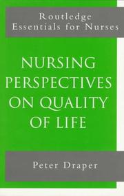 Cover of: Perspectives on quality of life by Peter Draper