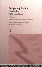 Cover of: Budgetary policy modelling by edited by Pantélis Capros and Danièle Meulders.